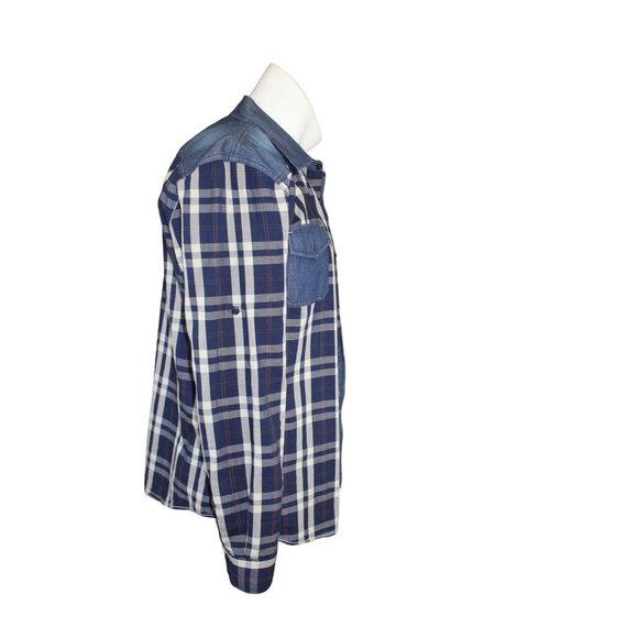 Jeans by Buffalo /Men's (Size M) casual dress button up shirt. Denim with cotton - Picture 4 of 16